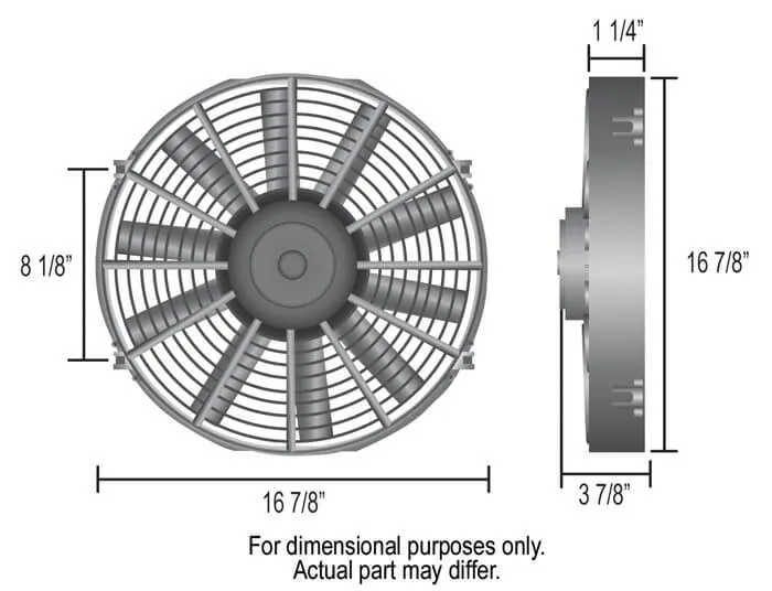 Derale 16316 16" Dyno-Cool High Performance Electric Fan