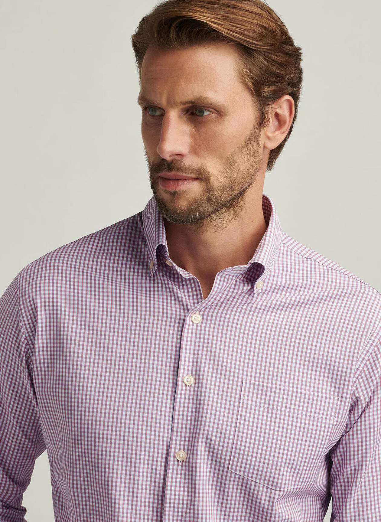 DERWENT PERFORMANCE TWILL SHIRT - GERANIUM