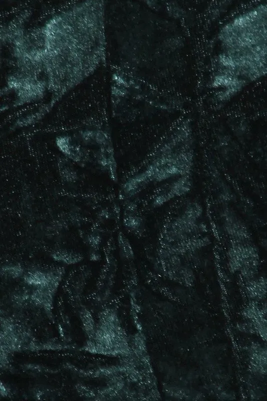 EVERGREEN CRUSHED VELVET PANTS