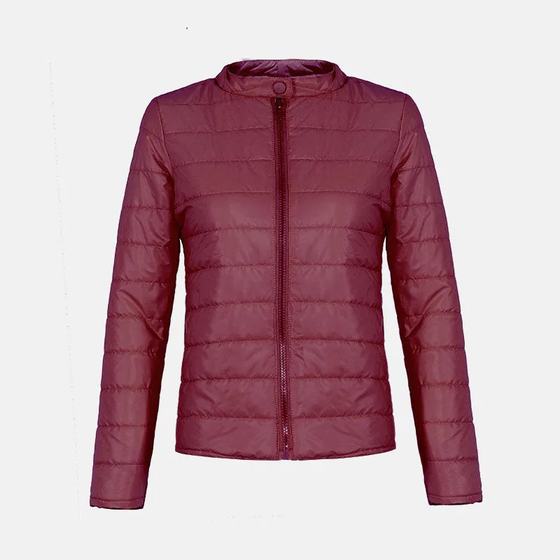 Female Winter&Spring Cotton Coat Short Section Outwear Cotton Padded Warm Jacket Outwear Casual Parkas Thin Female Clothes