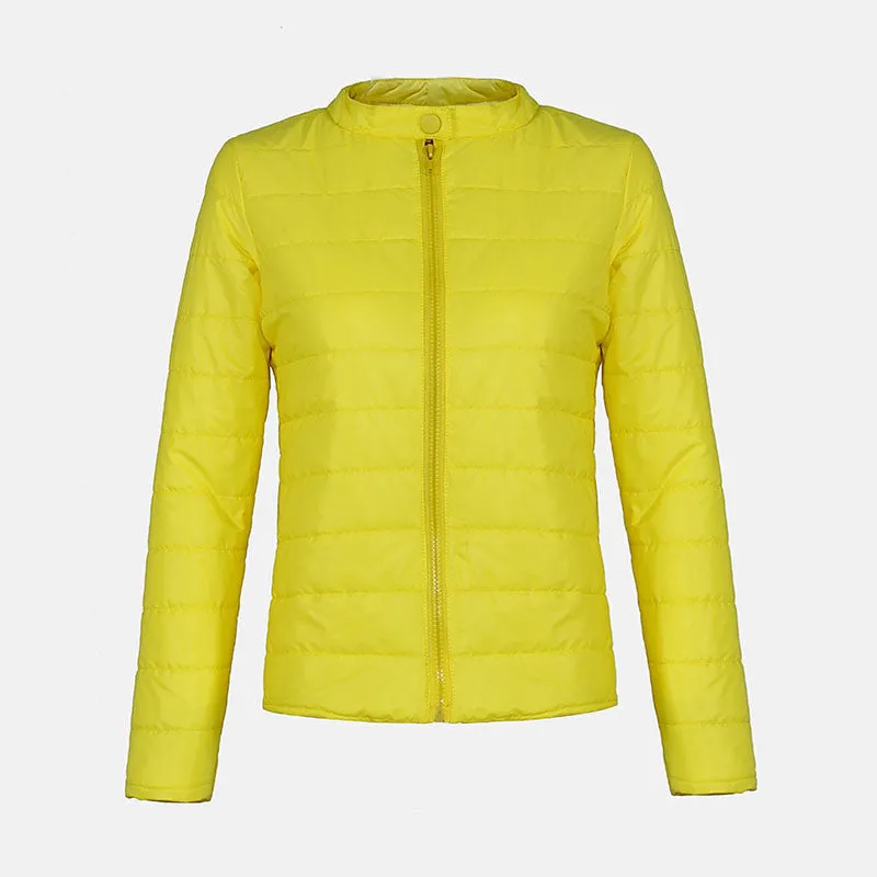 Female Winter&Spring Cotton Coat Short Section Outwear Cotton Padded Warm Jacket Outwear Casual Parkas Thin Female Clothes