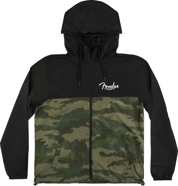 Fender® Windbreaker, Camo and Black