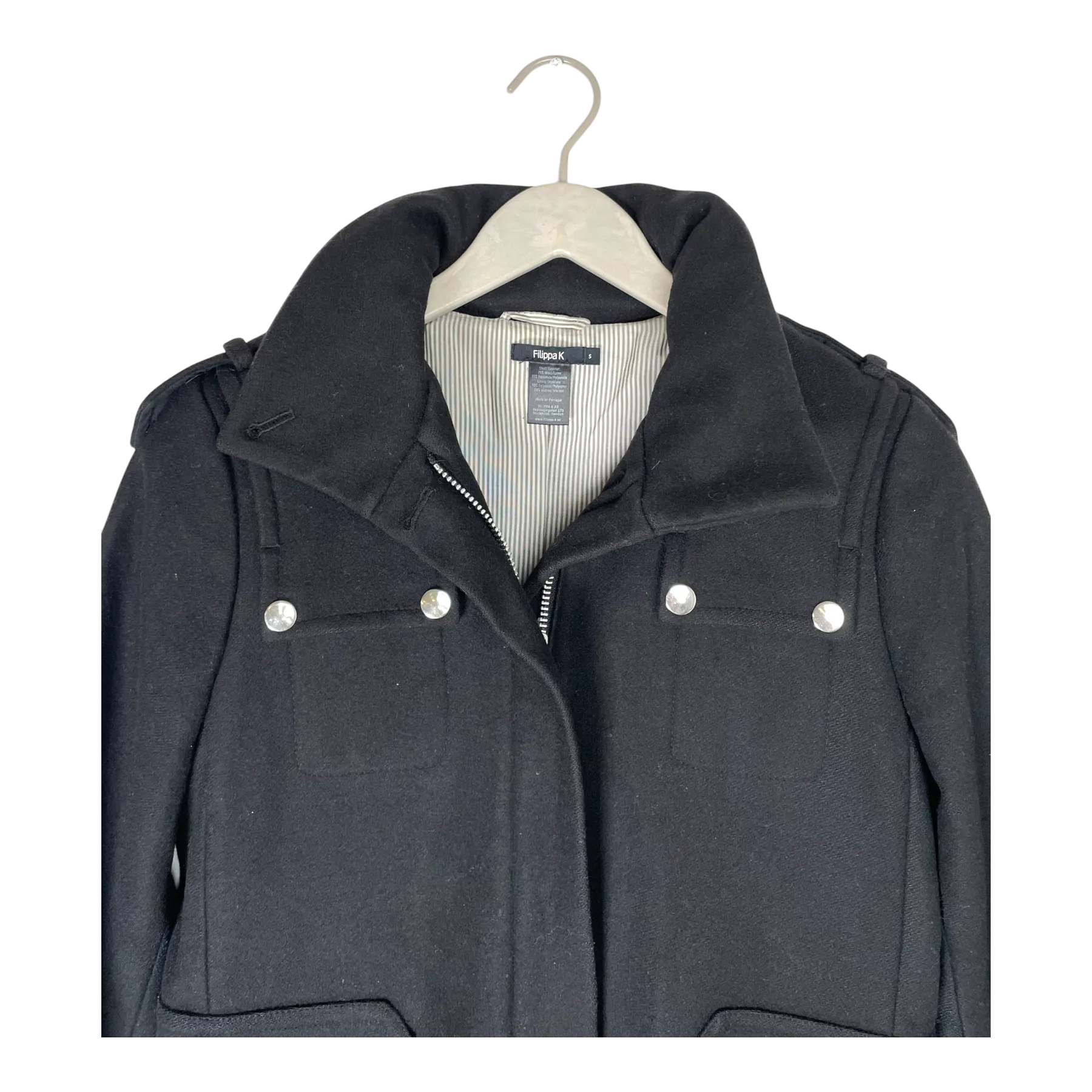 Filippa K wool mix jacket, black | woman S