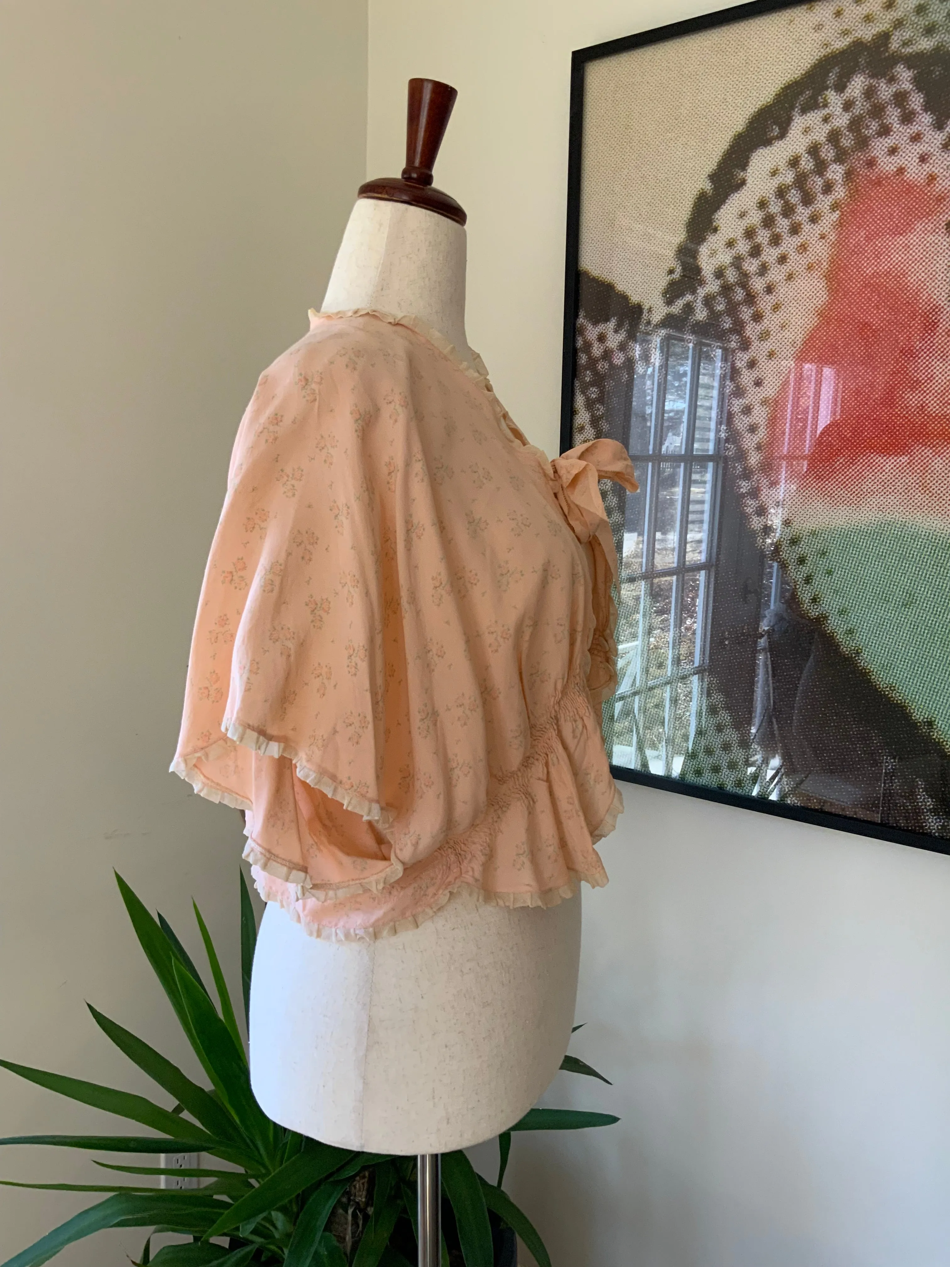 Floral bed Jacket - 40s - 40B
