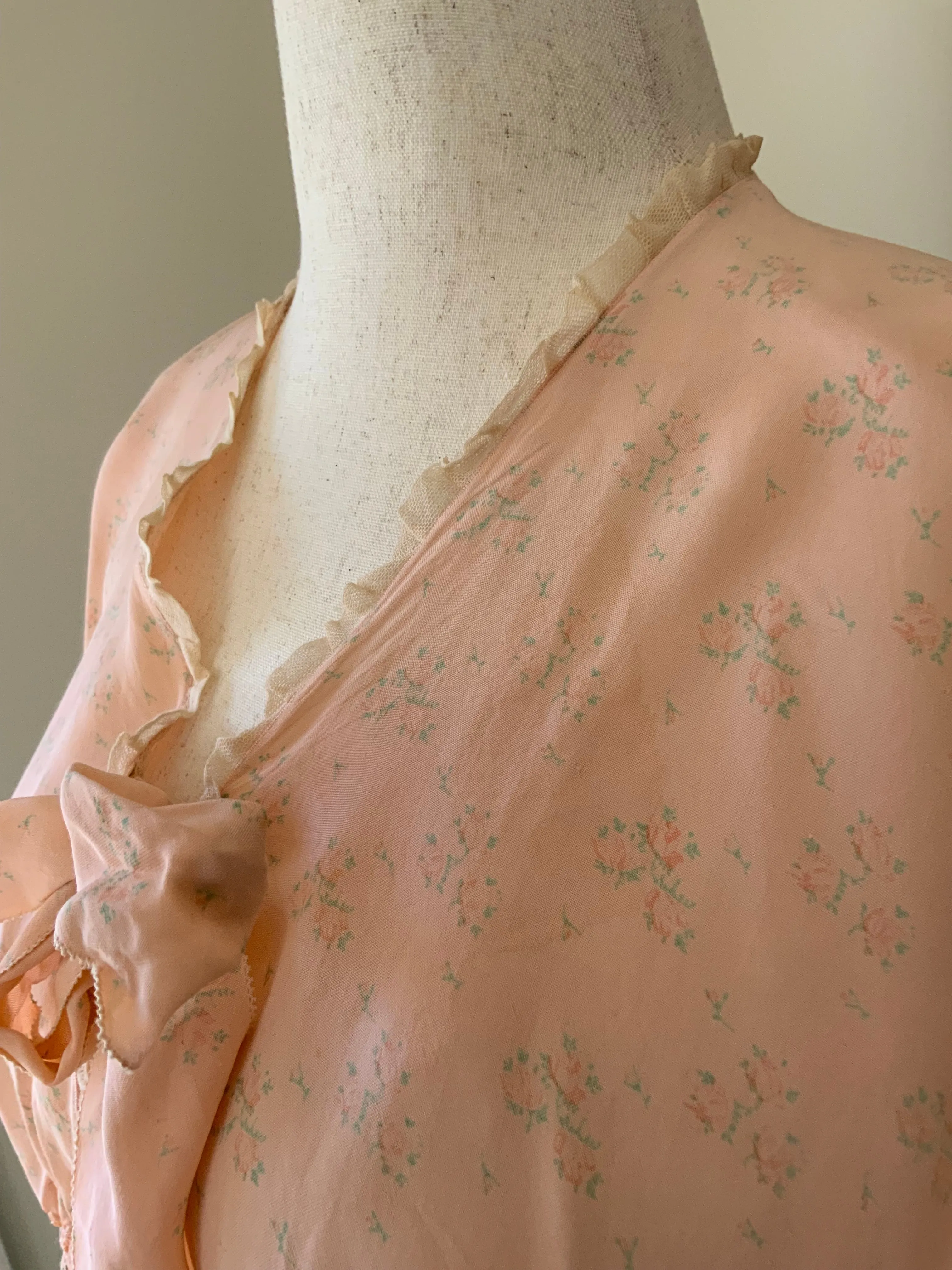 Floral bed Jacket - 40s - 40B