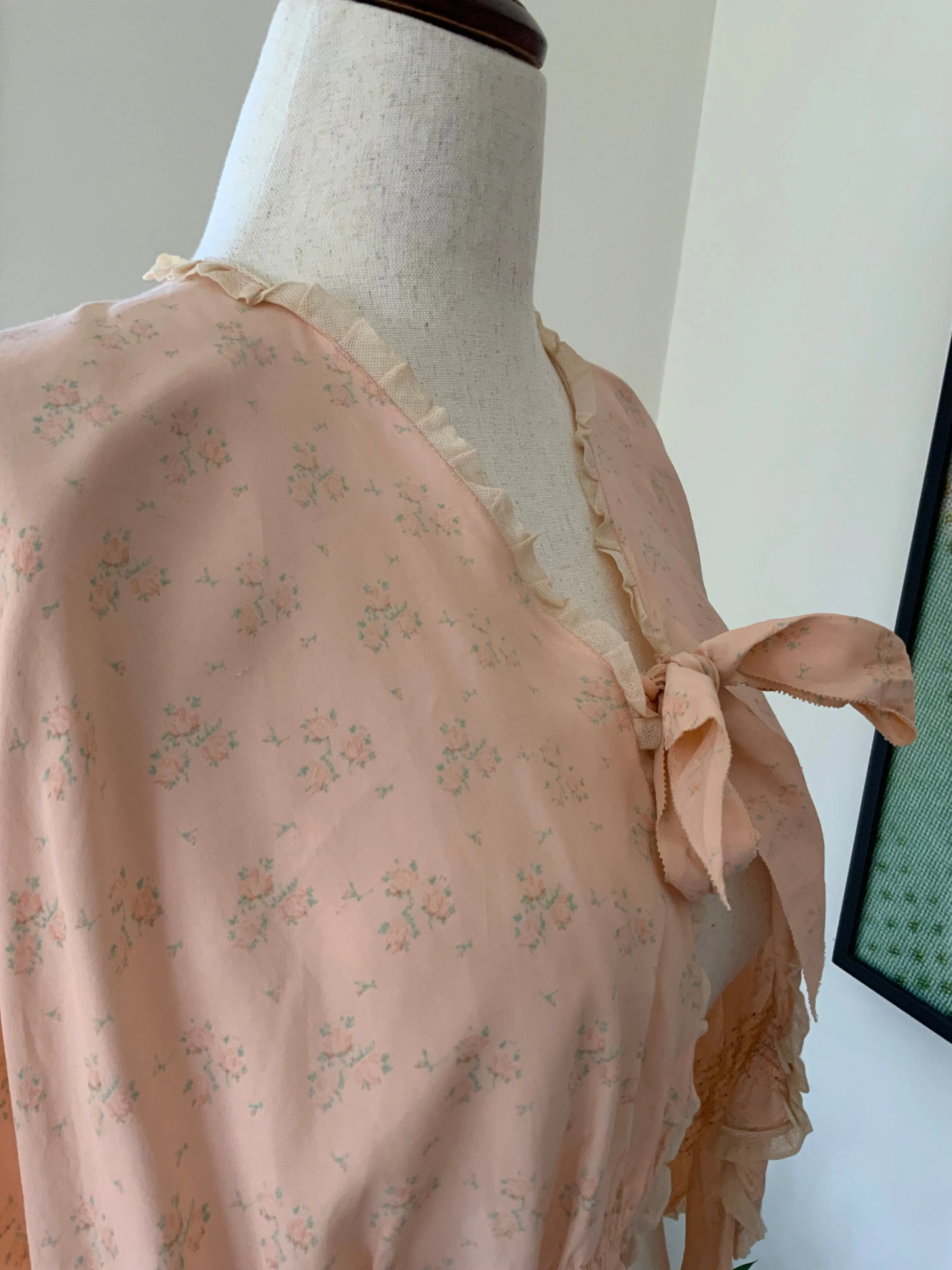 Floral bed Jacket - 40s - 40B