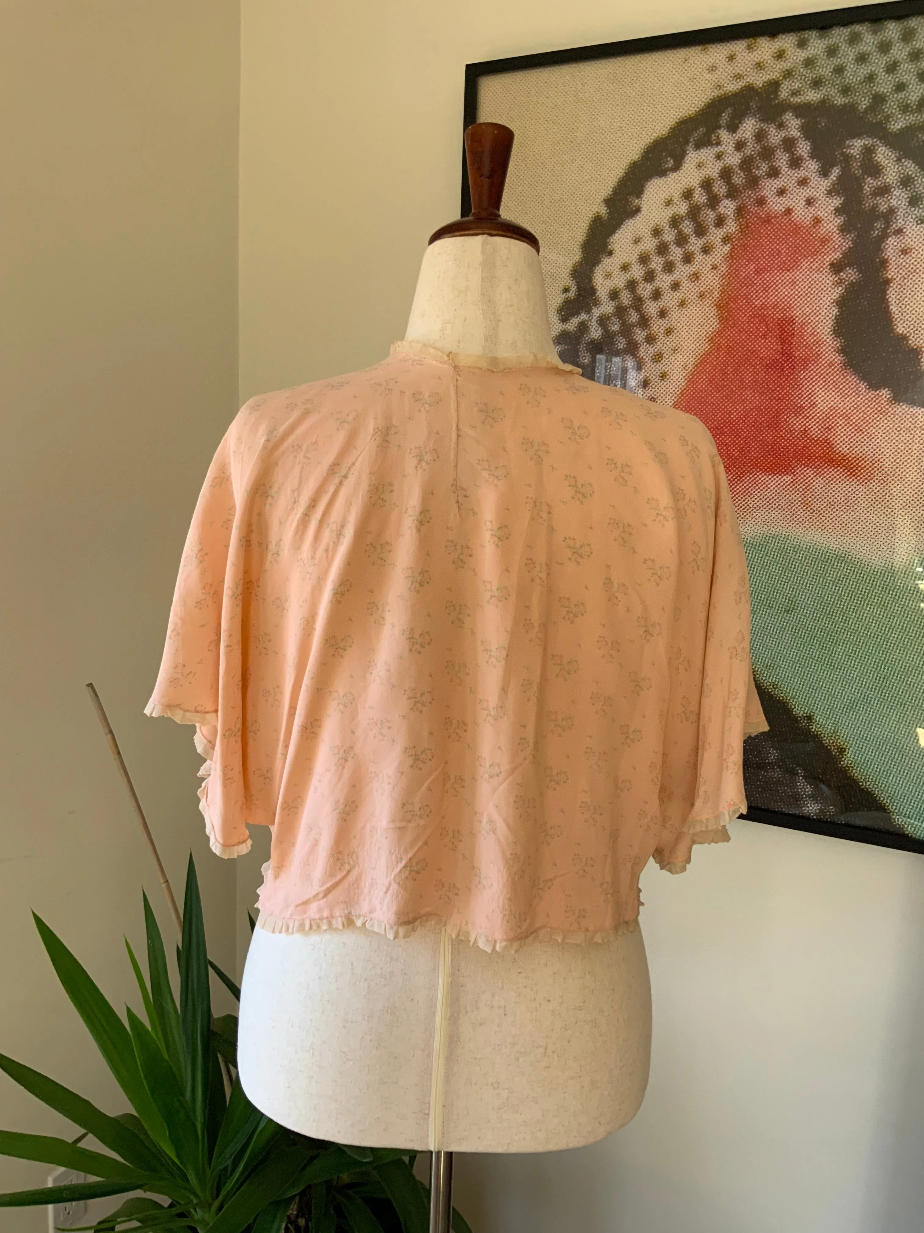 Floral bed Jacket - 40s - 40B