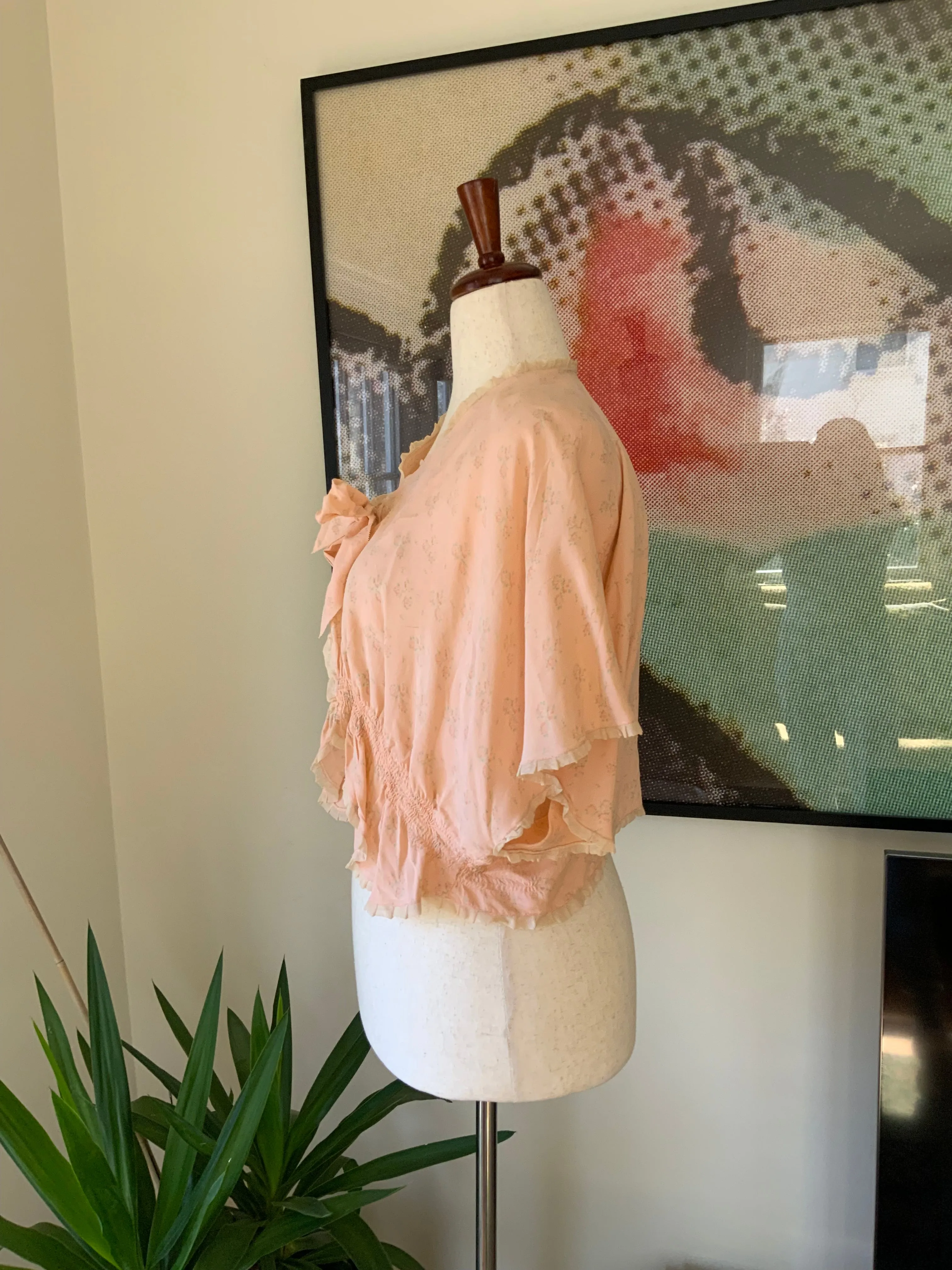 Floral bed Jacket - 40s - 40B
