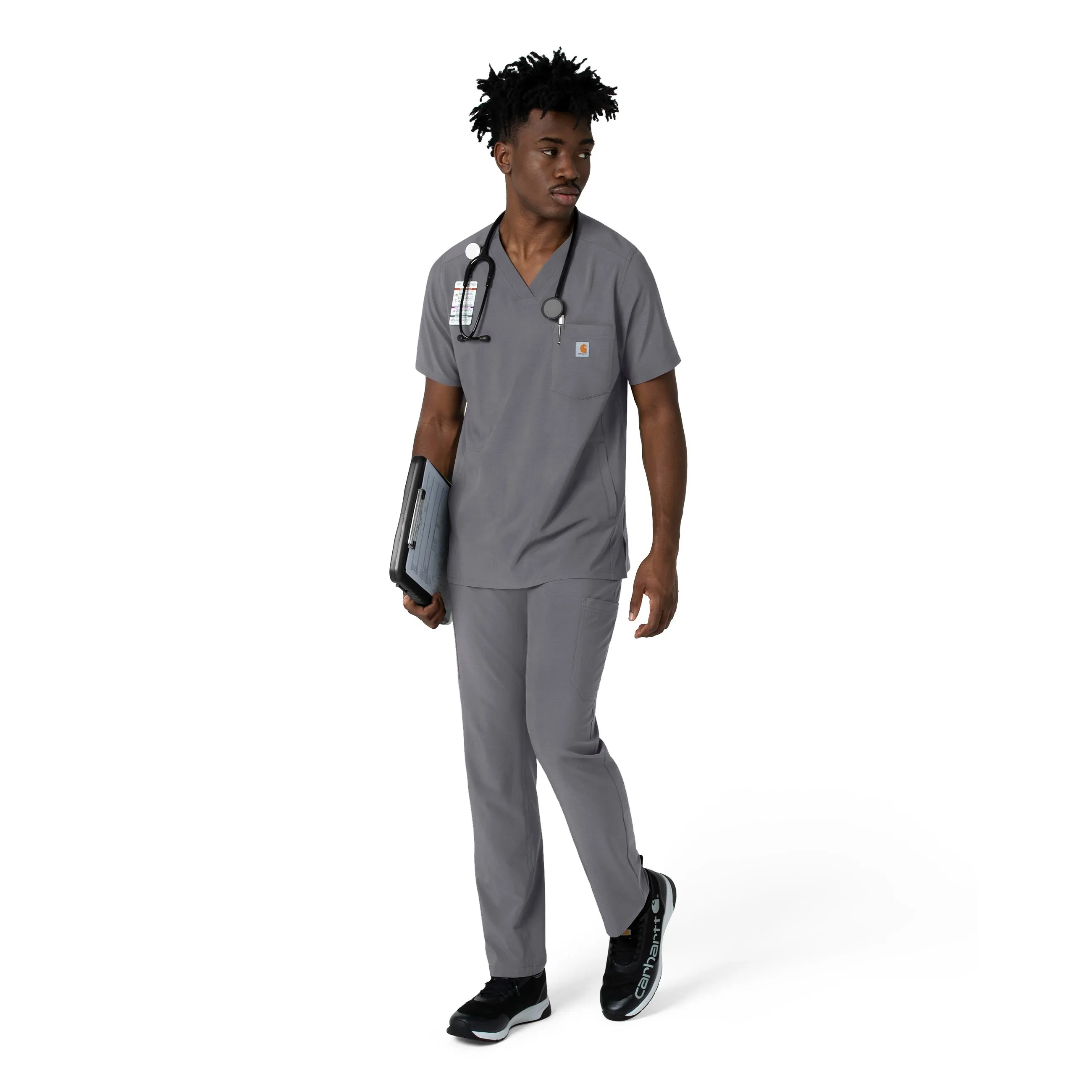 Force Cross-Flex C56410 Men's Straight Leg Scrub Pants Pewter