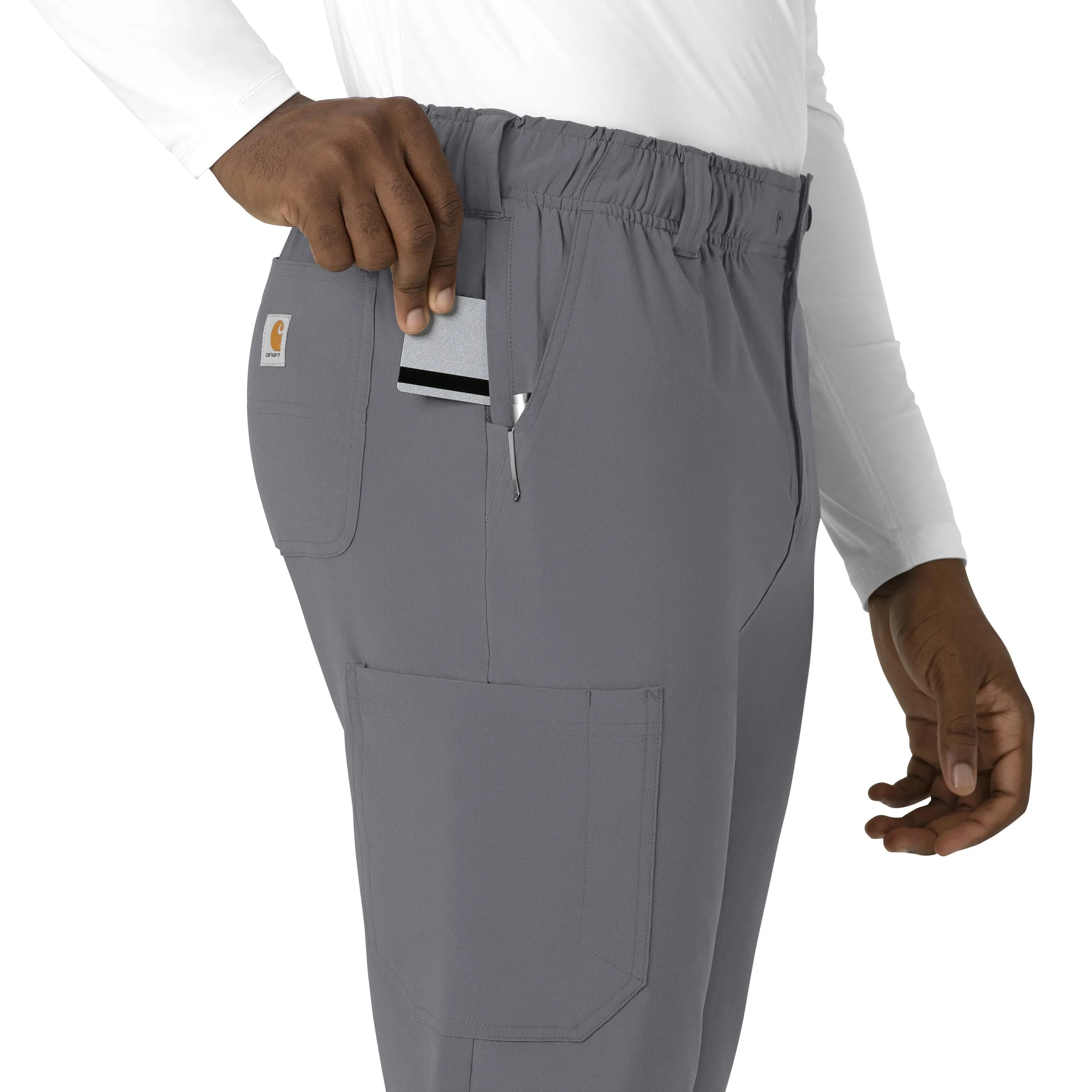 Force Cross-Flex C56410 Men's Straight Leg Scrub Pants Pewter