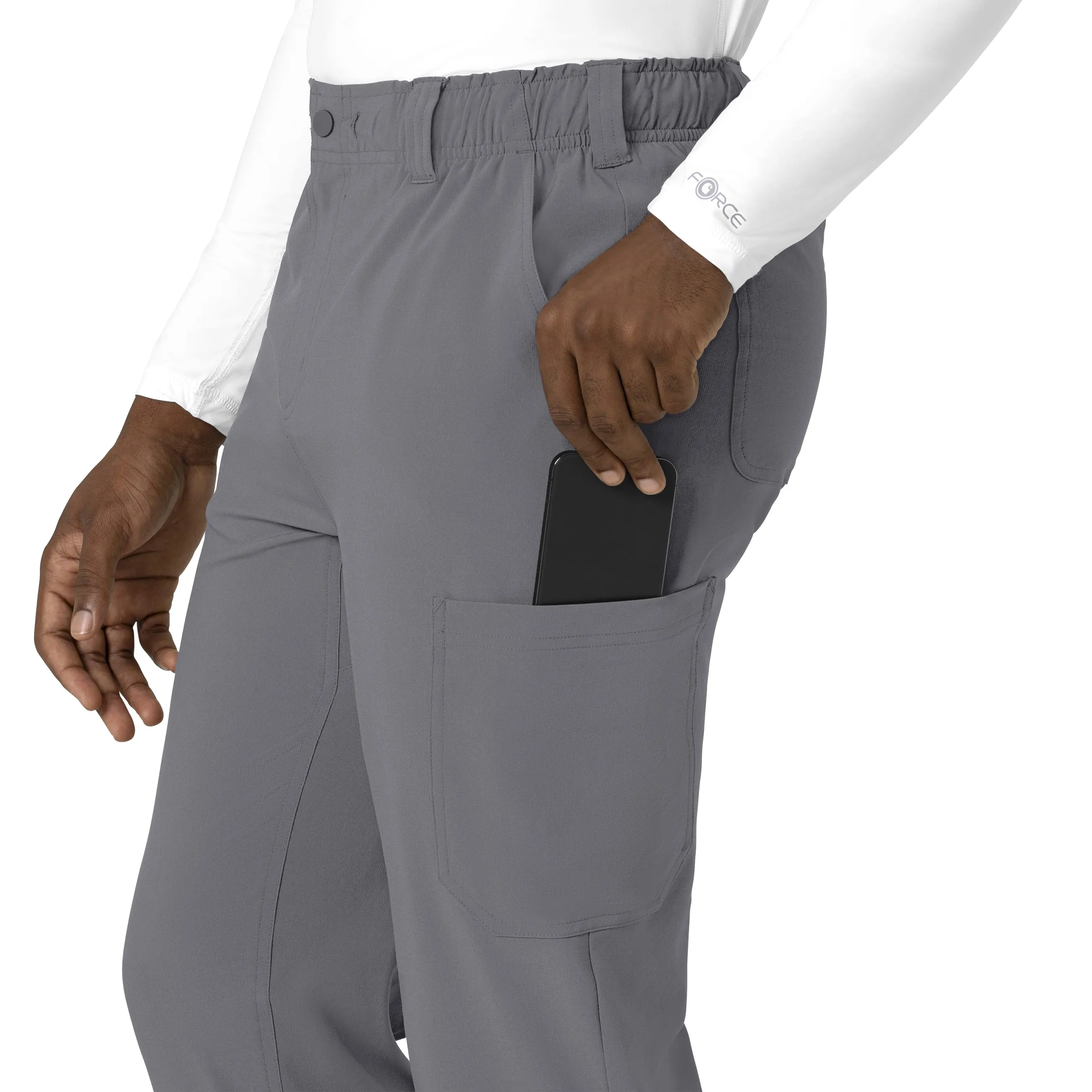Force Cross-Flex C56410 Men's Straight Leg Scrub Pants Pewter