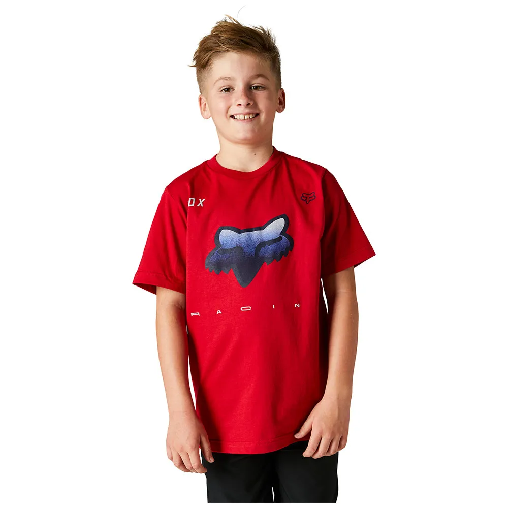 Fox Youth Rkane Head Ss Tee - Flame Red