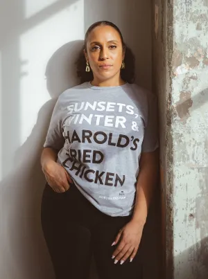'Fried Chicken in Auburn Gresham' Light Grey Short-Sleeve Unisex T-Shirt