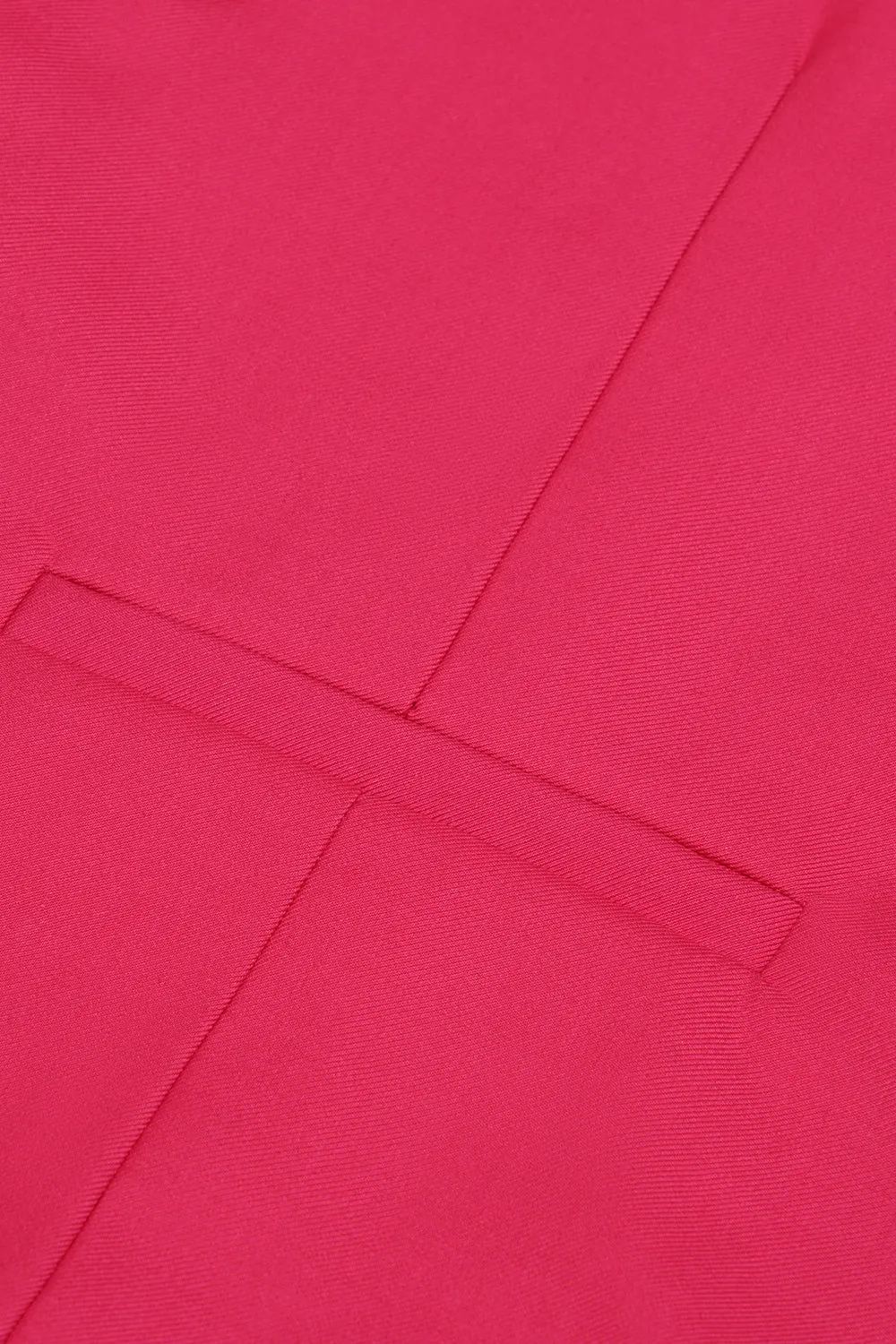 Fuchsia Single Breasted Shawl Lapel Men's Suit Vest