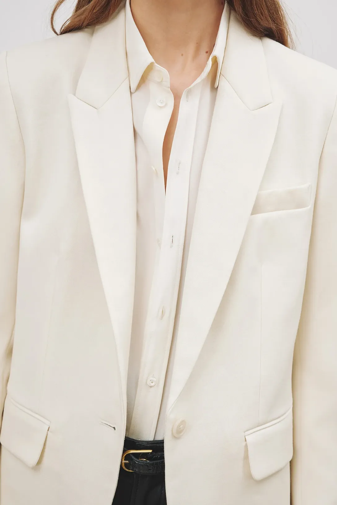 Gaia Slim Shirt | Ivory