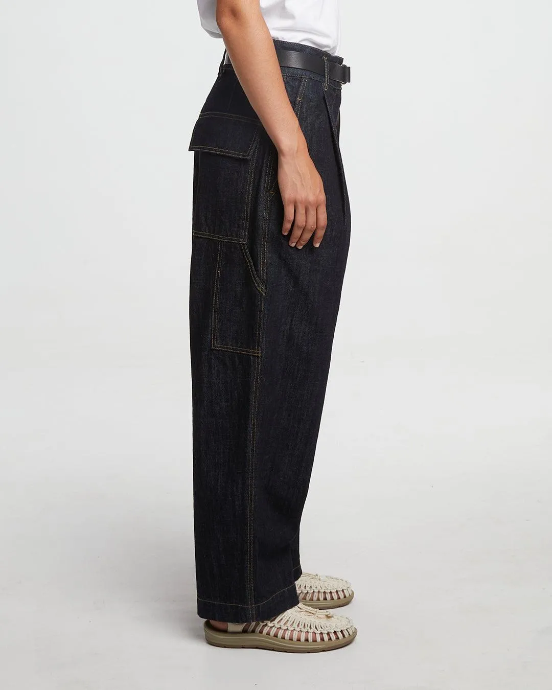 Girls of Dust - British Worker Pants Organic Denim Blue