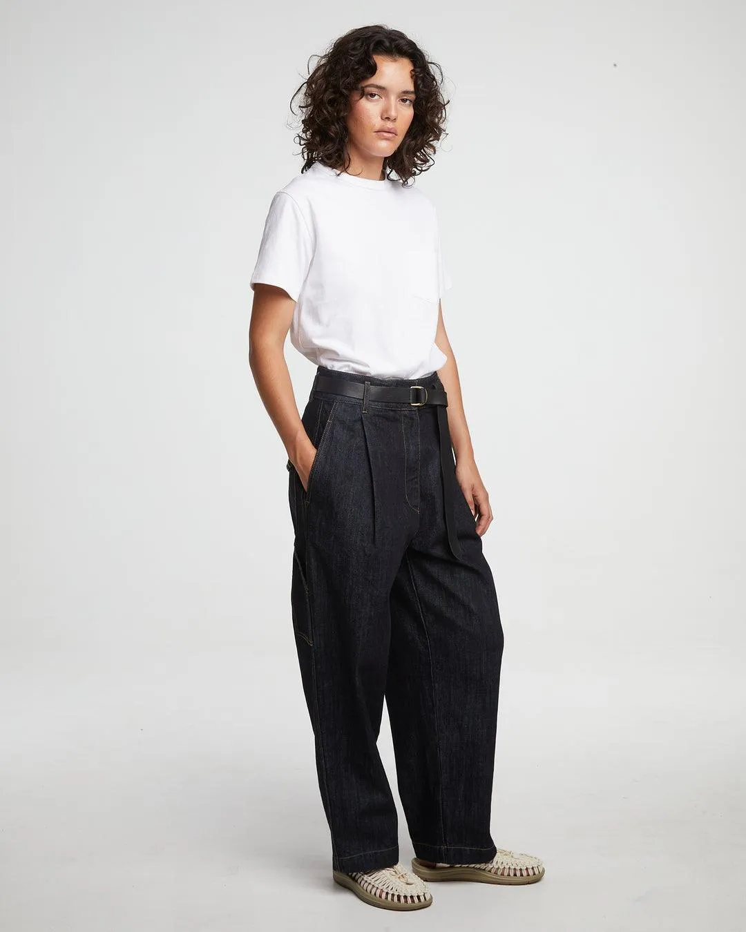 Girls of Dust - British Worker Pants Organic Denim Blue