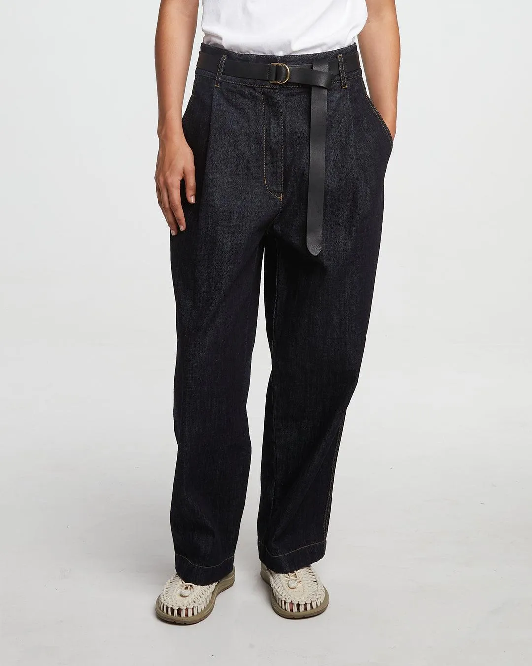 Girls of Dust - British Worker Pants Organic Denim Blue