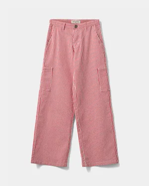 GITTESY TROUSERS - Berry red