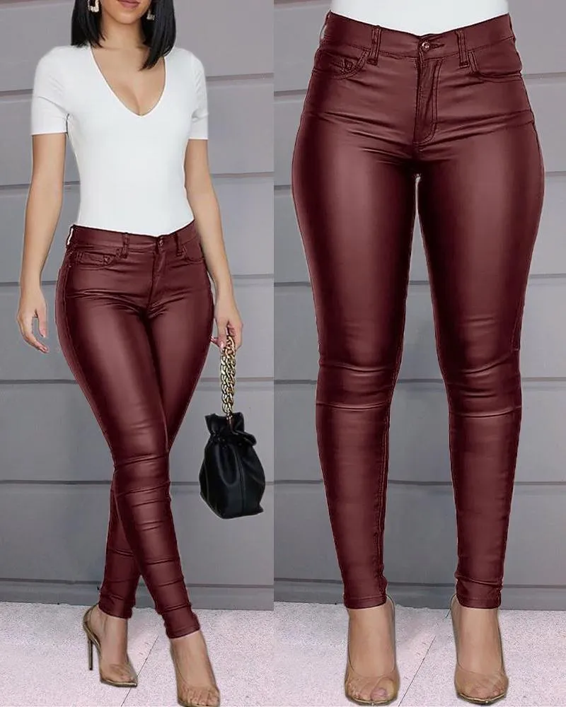 Glenda® | Stretchy leather pants