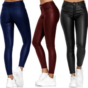 Glenda® | Stretchy leather pants