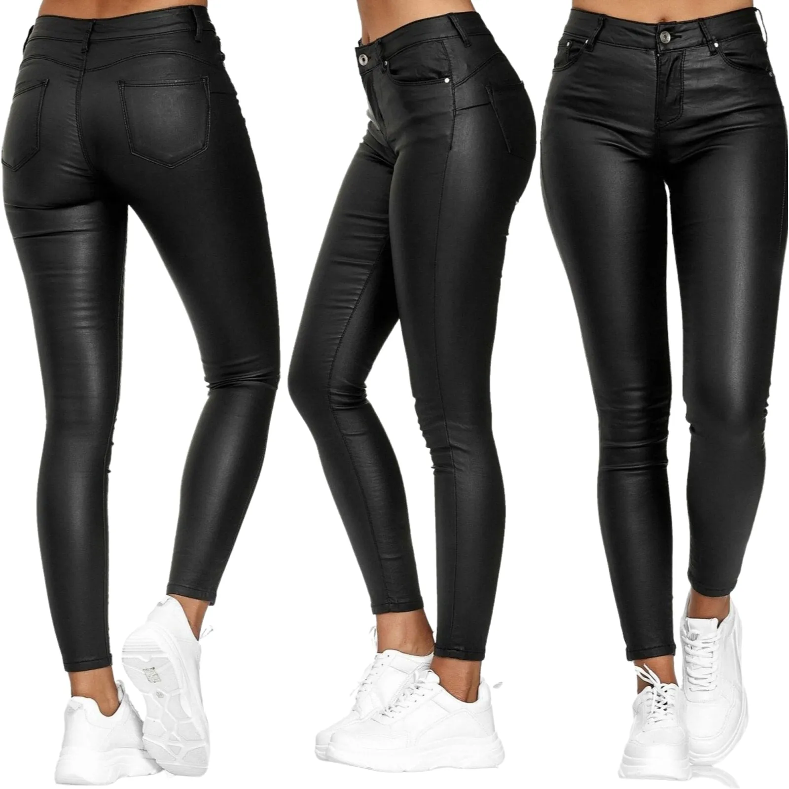 Glenda® | Stretchy leather pants