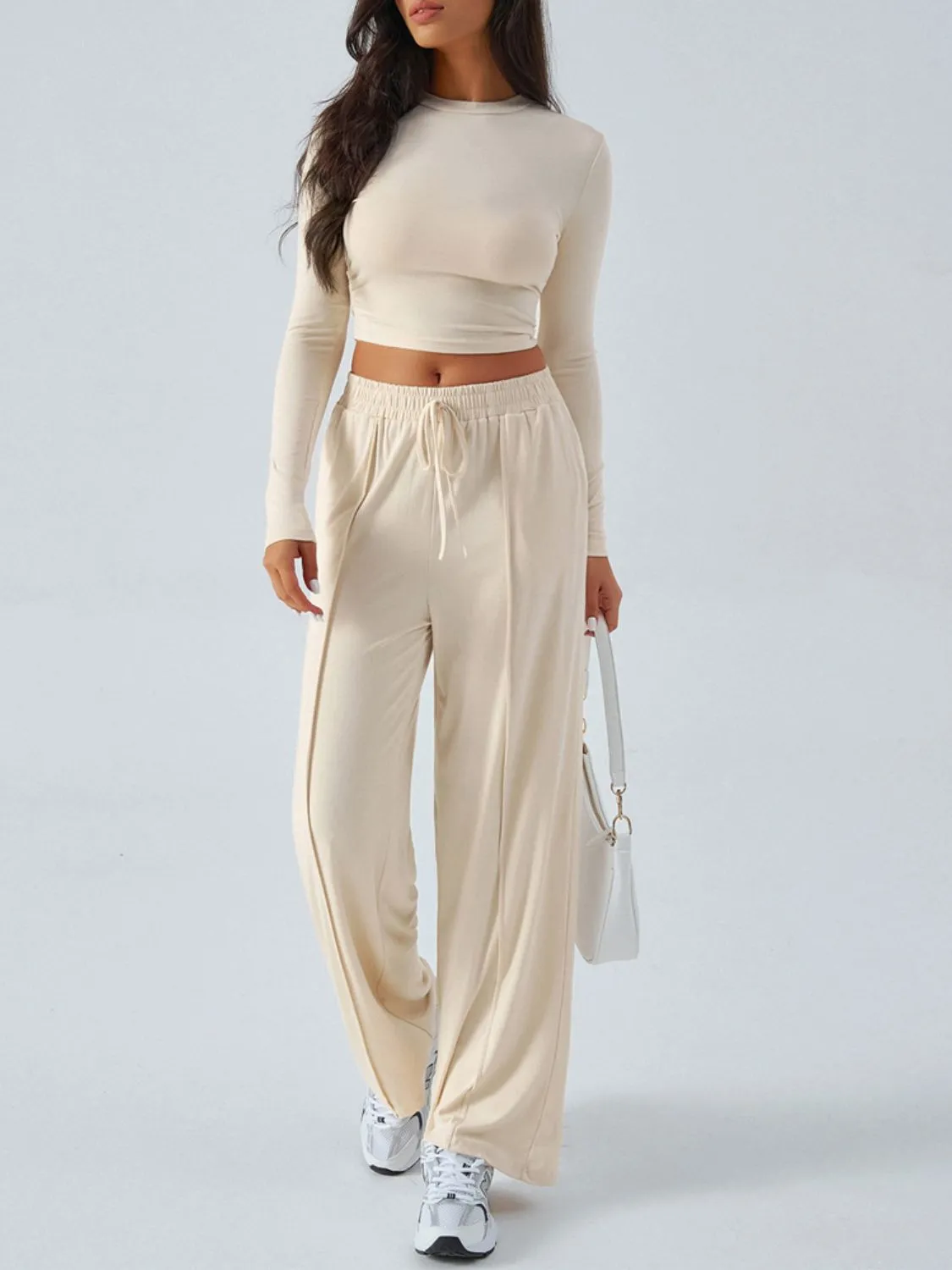 Hazel Blues® |  Devine Round Neck Long Sleeve Top and Pants Set