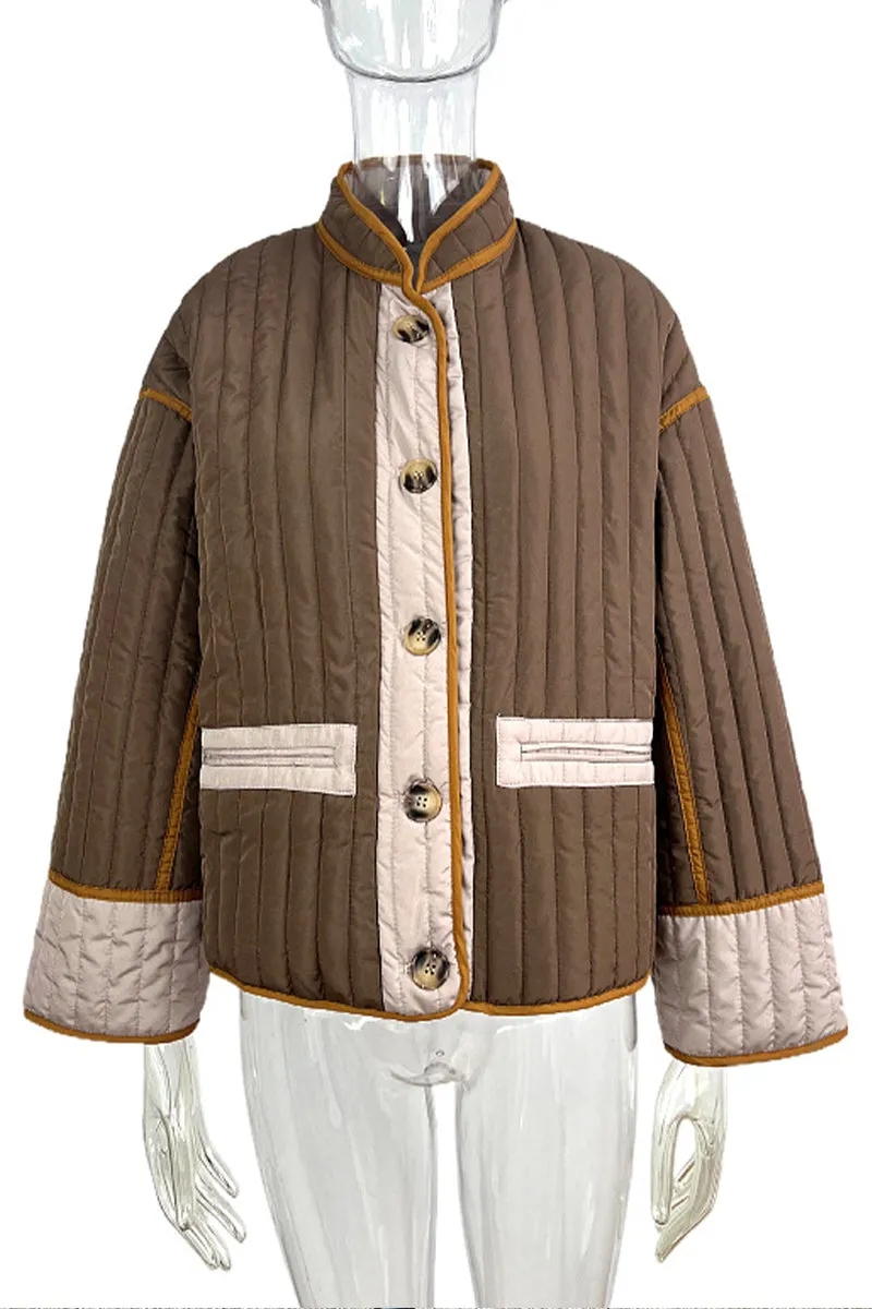 HCR1115 Vintage Inspired Patchwork Jacket Outerwear
