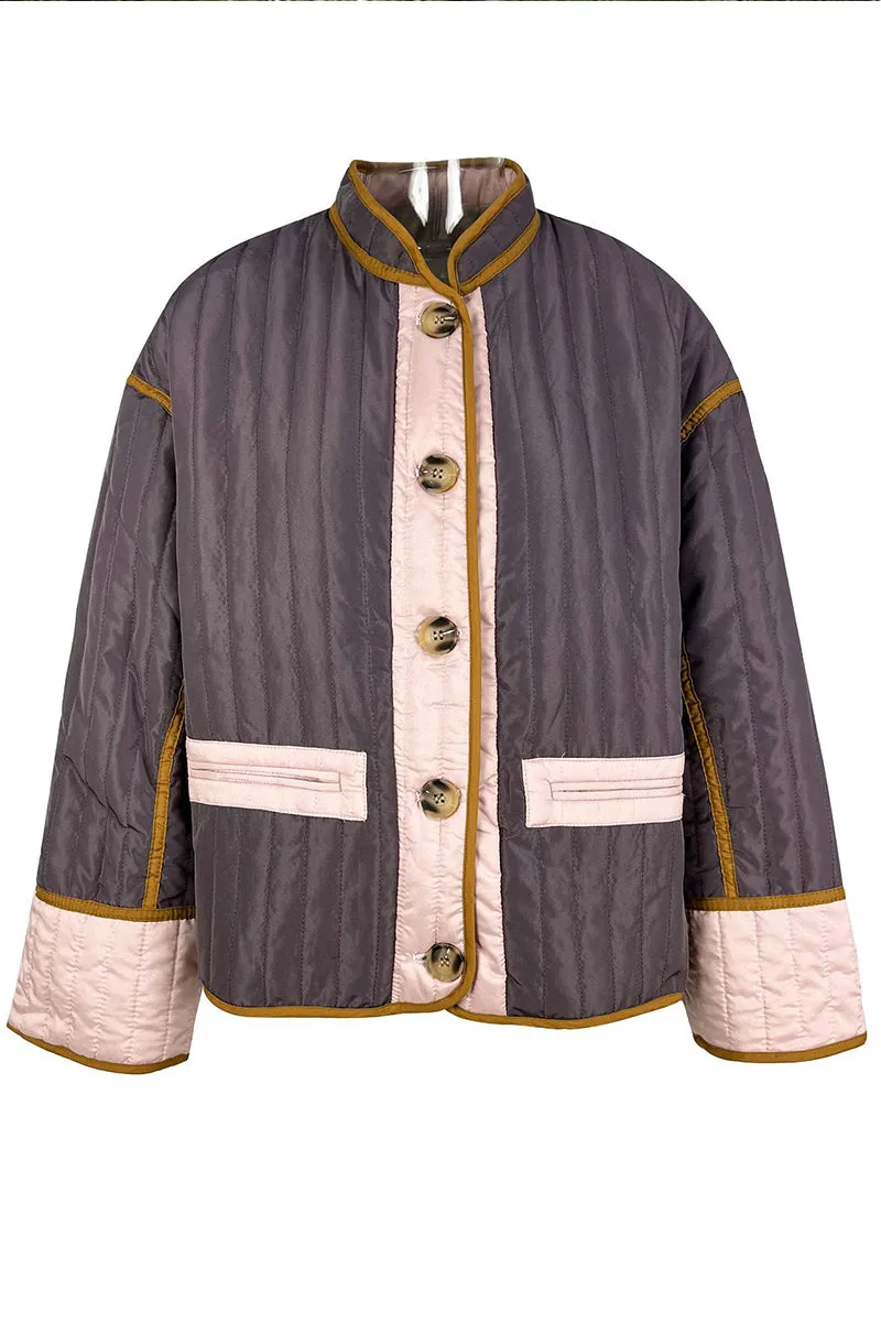 HCR1115 Vintage Inspired Patchwork Jacket Outerwear