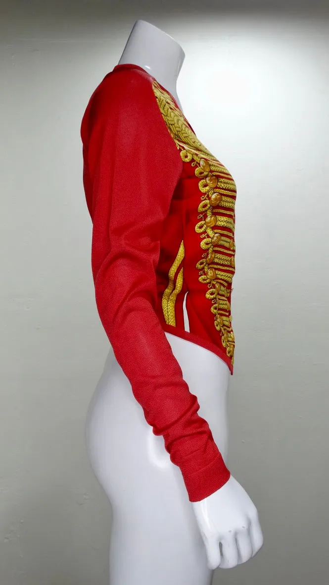 Hermes Hussar Print Silk Cardigan
