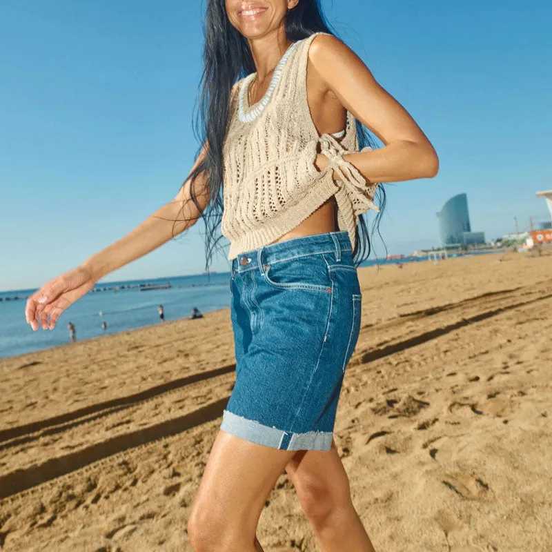 HEYANNO MMHPlay Patch Vest in Travertine