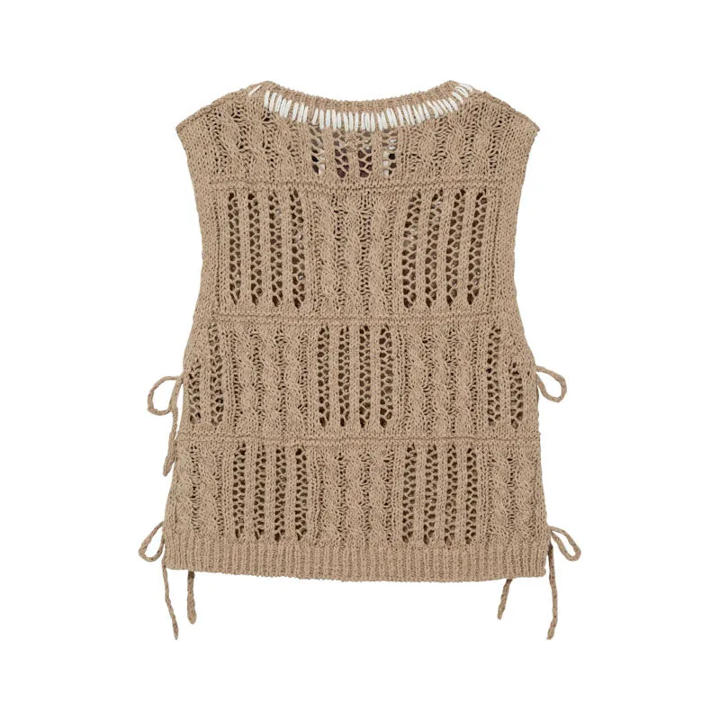 HEYANNO MMHPlay Patch Vest in Travertine