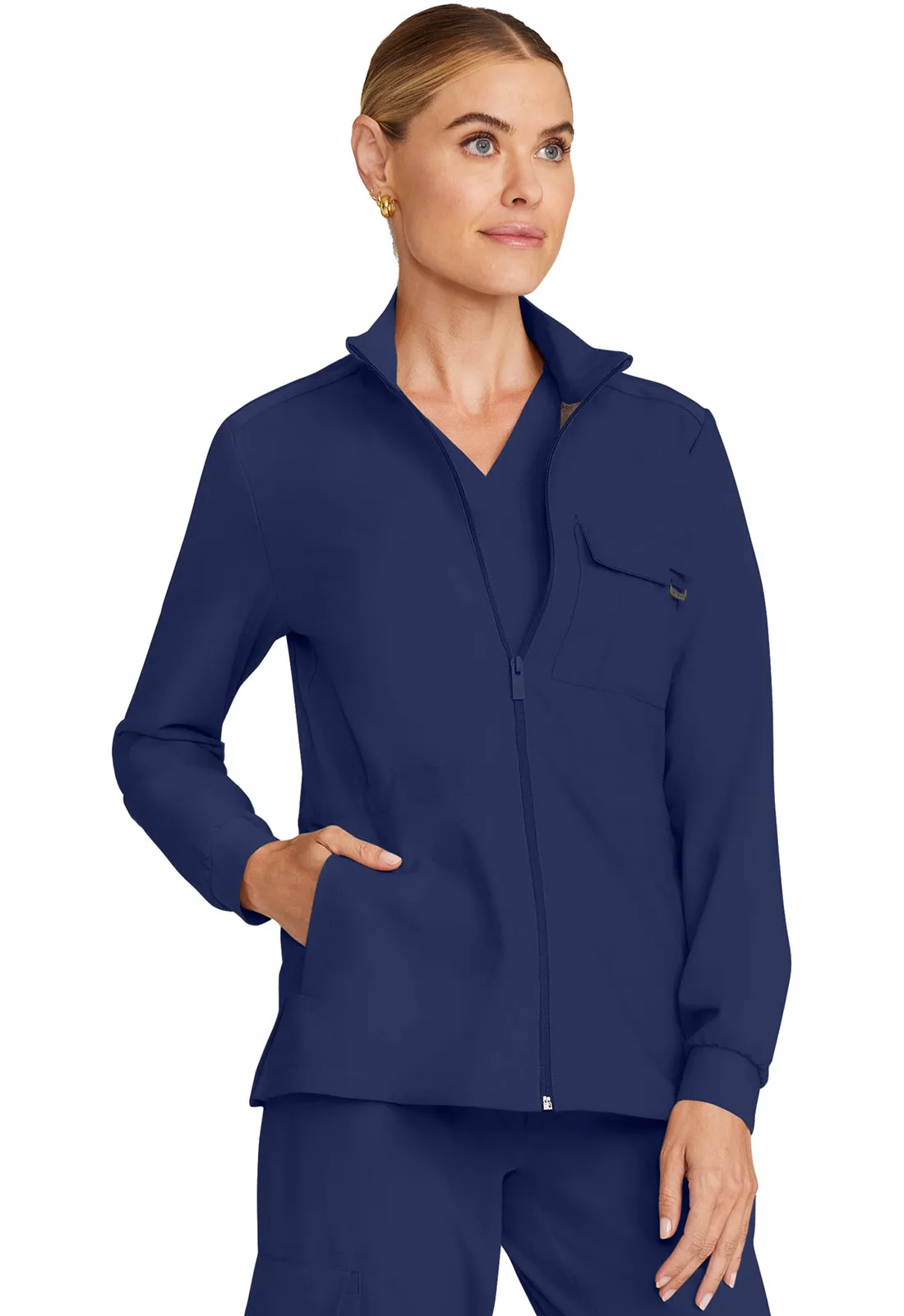 HH Quest HH360 Women's Zip Front Utility Jacket Navy