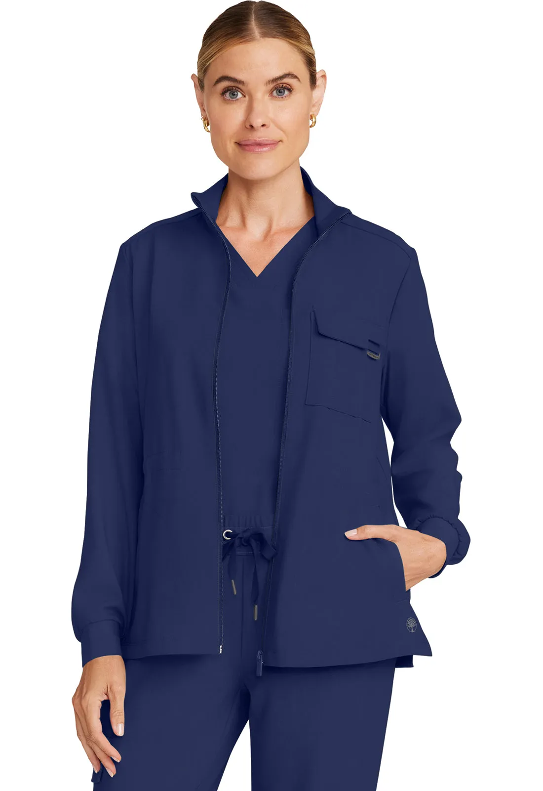 HH Quest HH360 Women's Zip Front Utility Jacket Navy