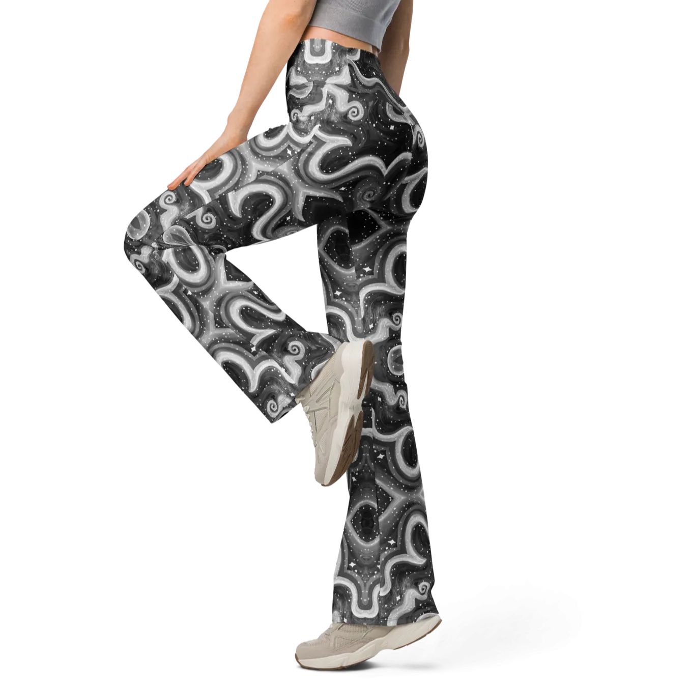 High Waisted Yoga Pants ( Internal Pocket)- "Cosmic" Design