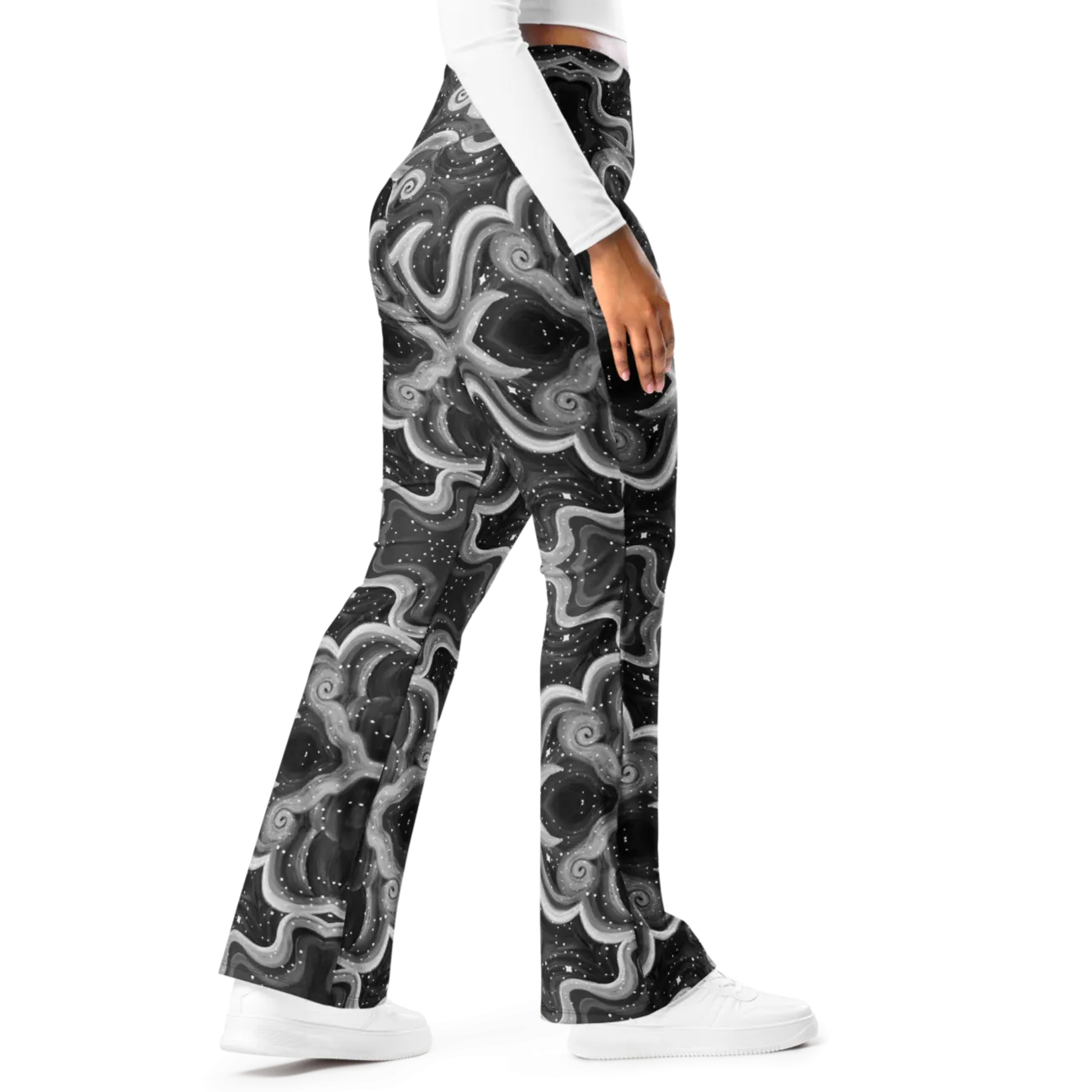 High Waisted Yoga Pants ( Internal Pocket)- "Cosmic" Design