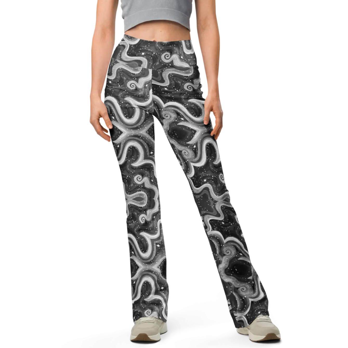 High Waisted Yoga Pants ( Internal Pocket)- "Cosmic" Design