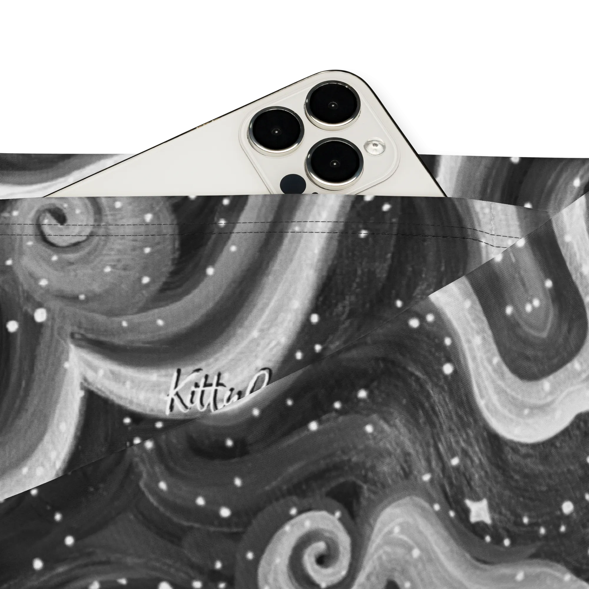 High Waisted Yoga Pants ( Internal Pocket)- "Cosmic" Design