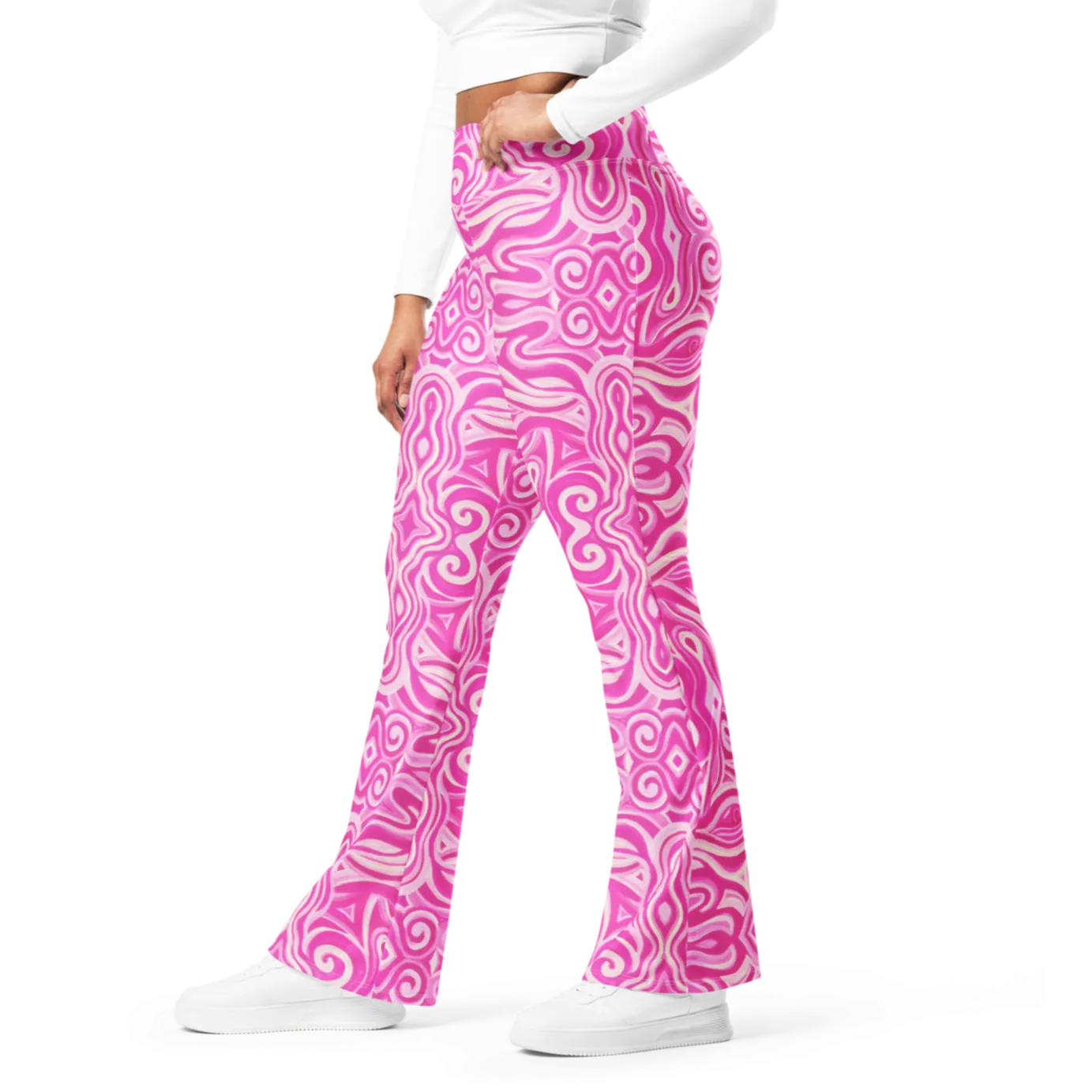 High Waisted Yoga Pants ( Internal Pocket)- "Princess" Design
