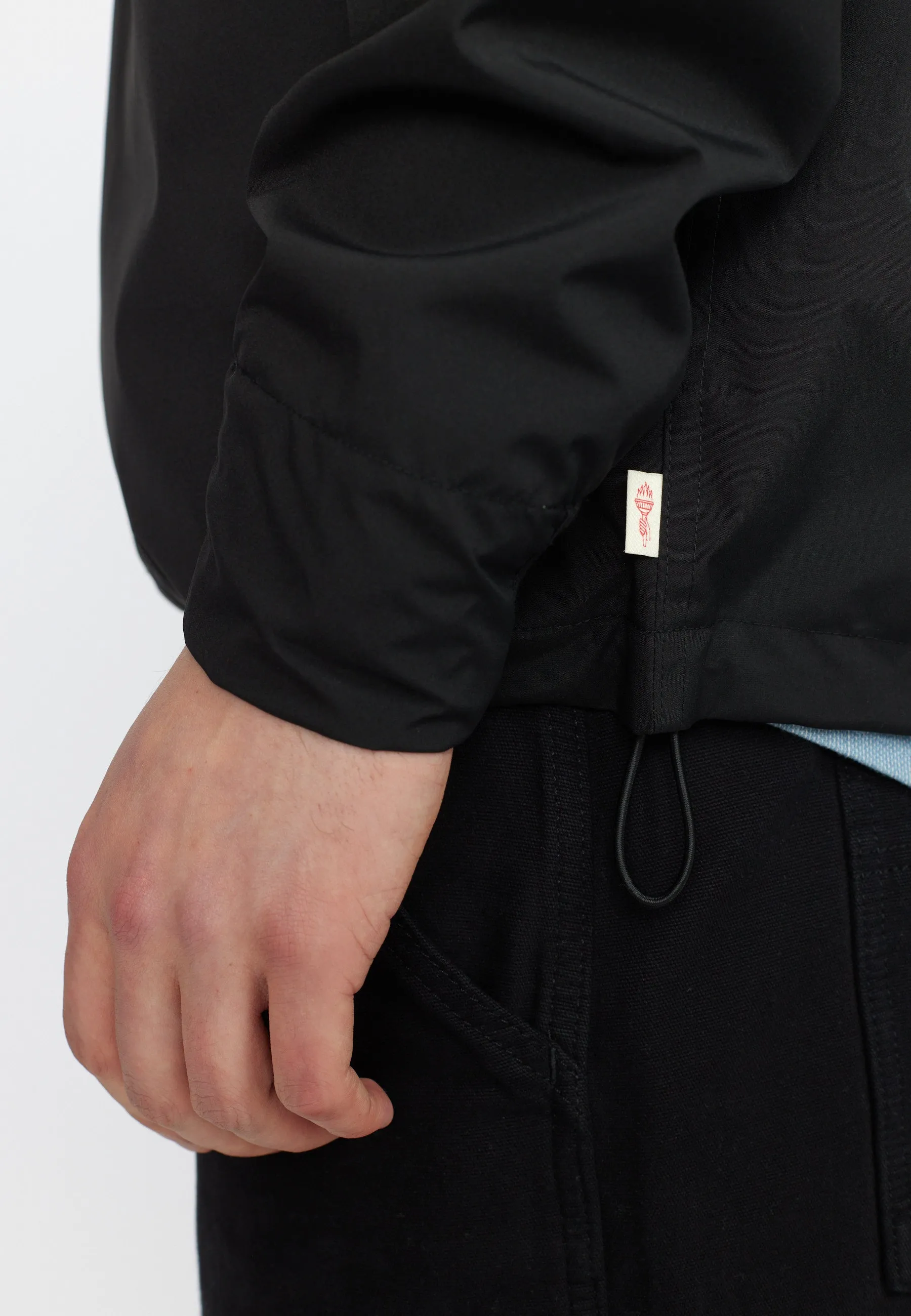 Hooded Windbreaker / 7835 - Black