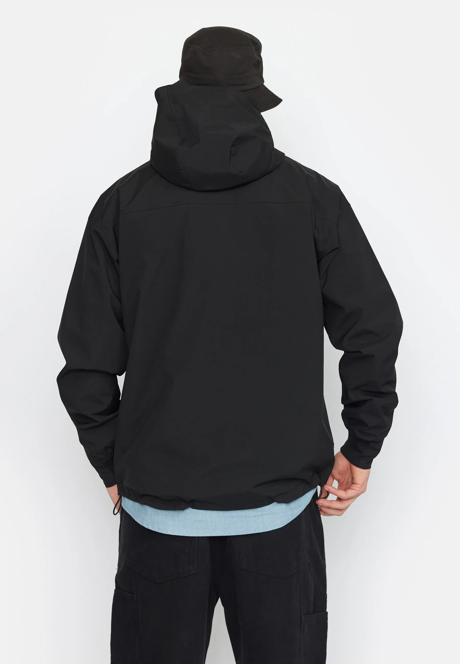 Hooded Windbreaker / 7835 - Black