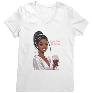 I'm The Priority Vneck, Cute Valentines Shirt, Womens Graphic Tee, Valentines Gift, Valentines Clothing, Womens Clothing, Feminist Shirt