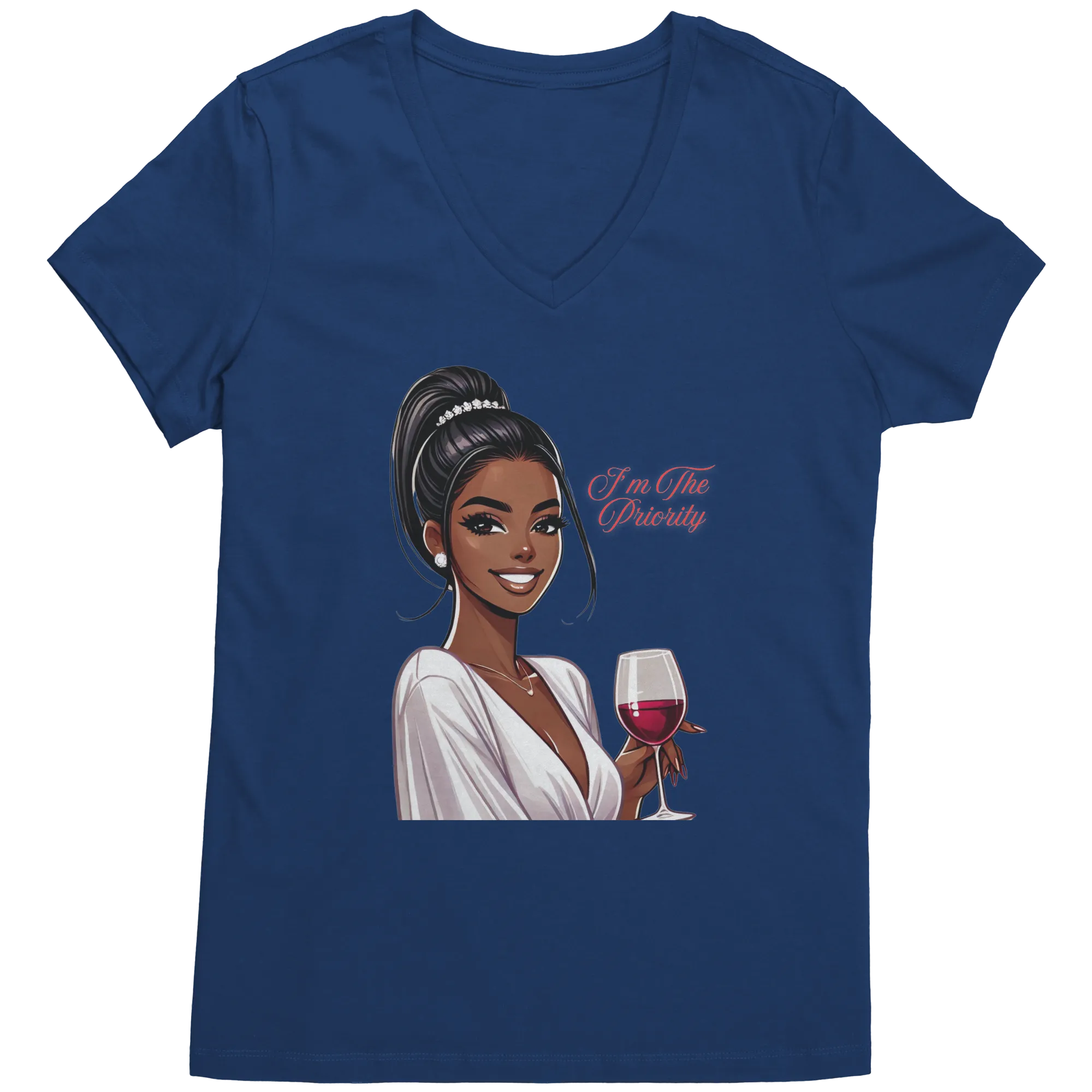I'm The Priority Vneck, Cute Valentines Shirt, Womens Graphic Tee, Valentines Gift, Valentines Clothing, Womens Clothing, Feminist Shirt