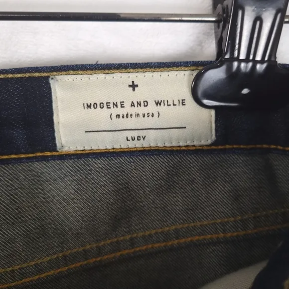 Imogene   Willie Lucy Skinny Low Rise Blue Denim Jeans 27