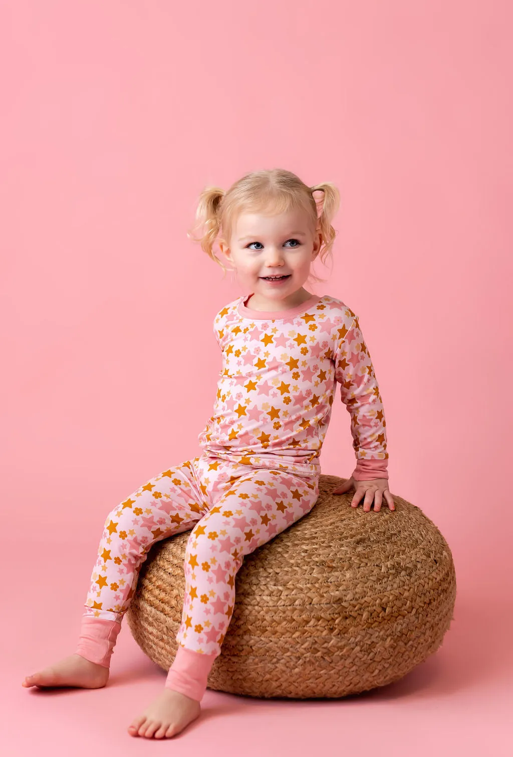 In My Jammers Pink Star L/S 2pc PJ Set