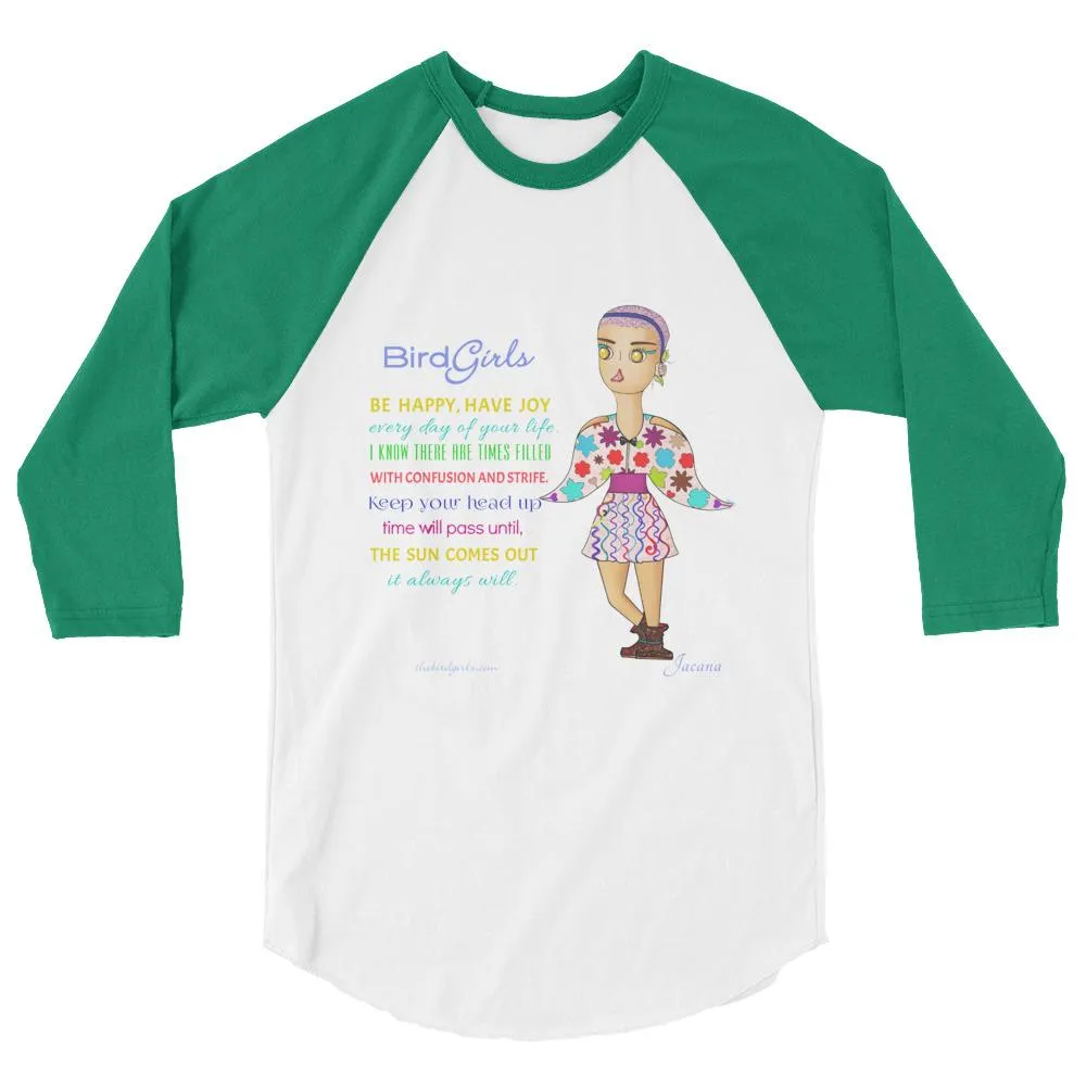 Jacana 3/4 sleeve raglan shirt