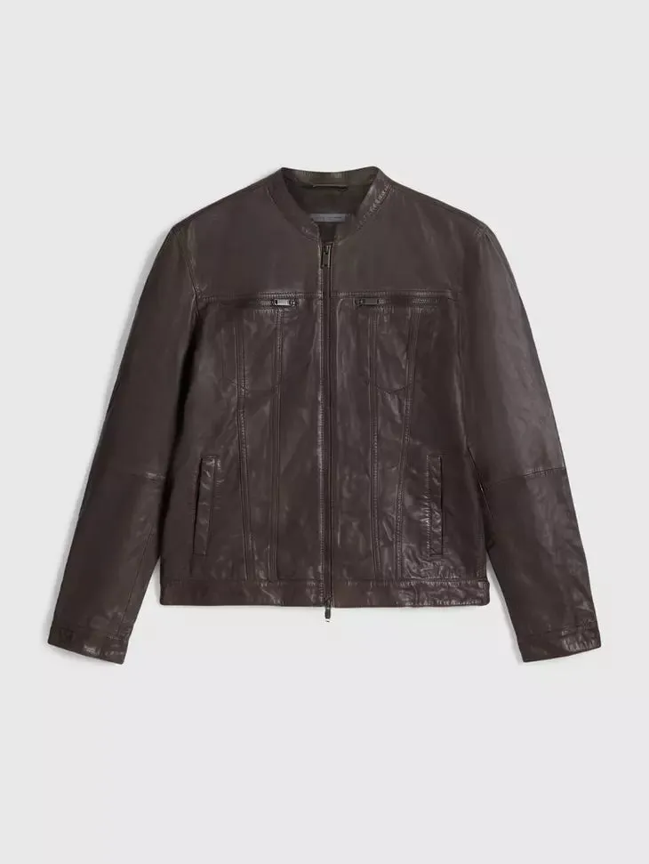 J.VARVATOS BRANDO BAND COLLAR JACKET