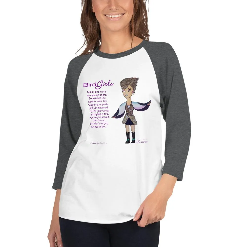Kalinda 3/4 sleeve raglan shirt