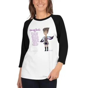 Kalinda 3/4 sleeve raglan shirt