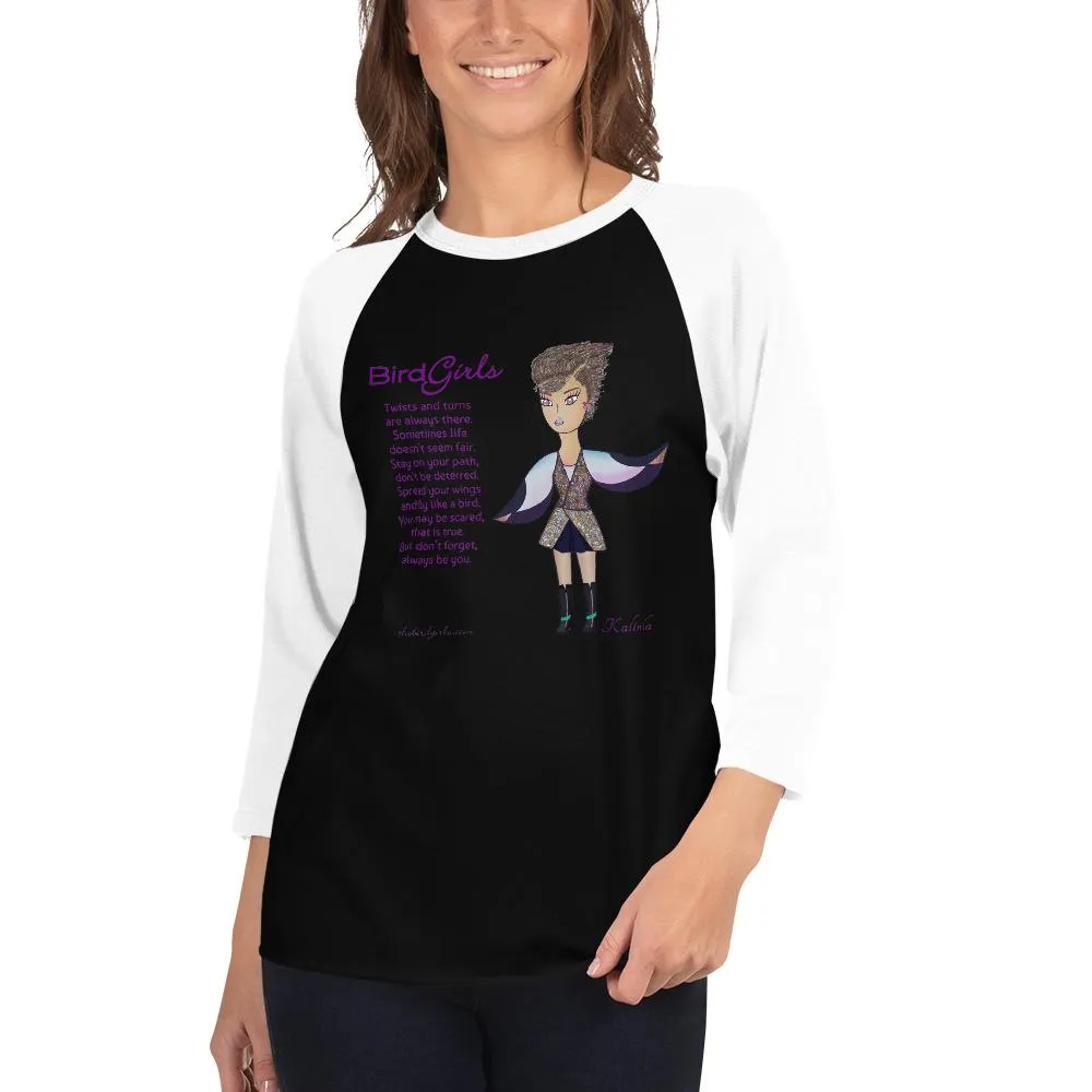 Kalinda 3/4 sleeve raglan shirt